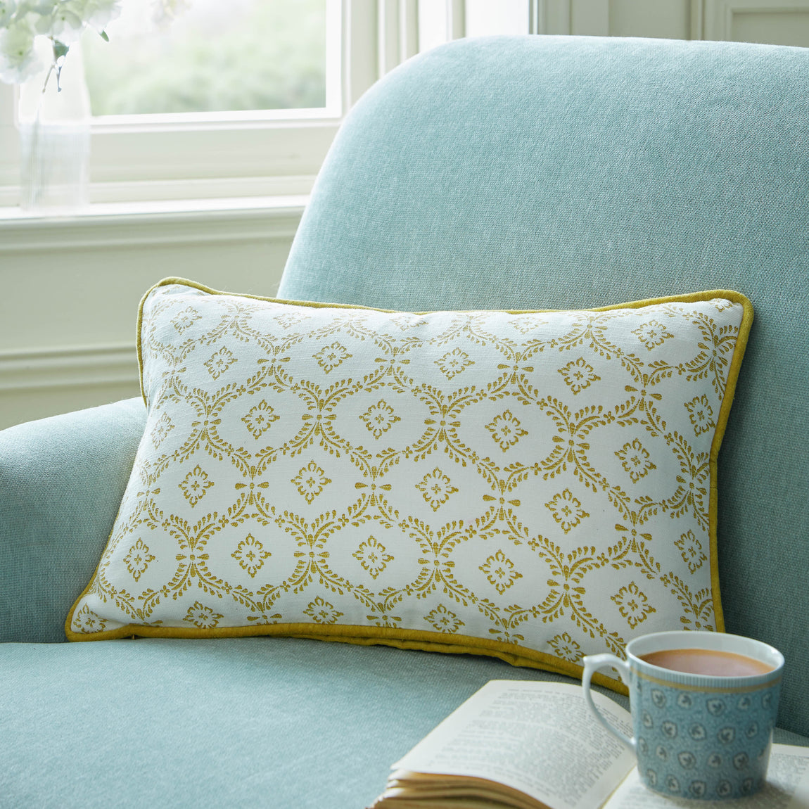 Laura Ashley Norton 30cm x 50cm Filled Boudoir Ochre