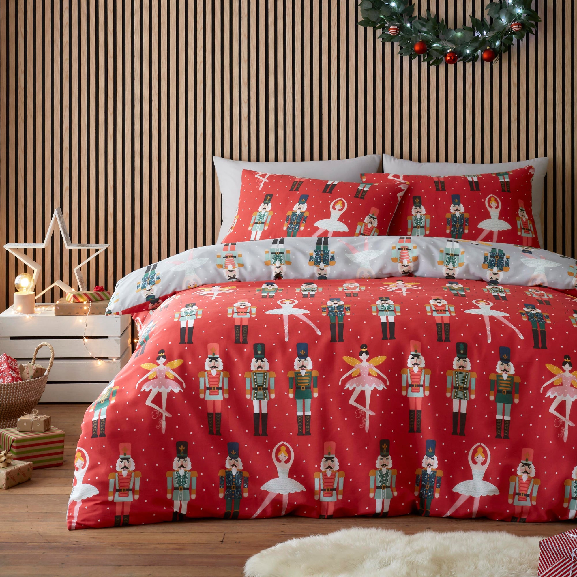 Nutcracker Bedding Set Red Affordable Price, Highest Quality Terrys