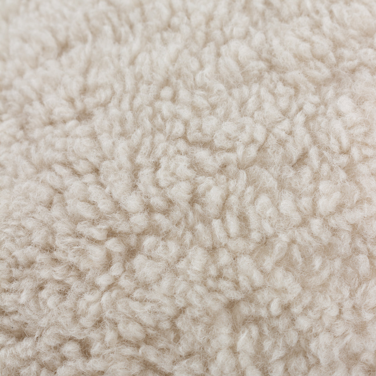 Olann Shearling Fleece Filled Cushion 45cm x 45cm Natural