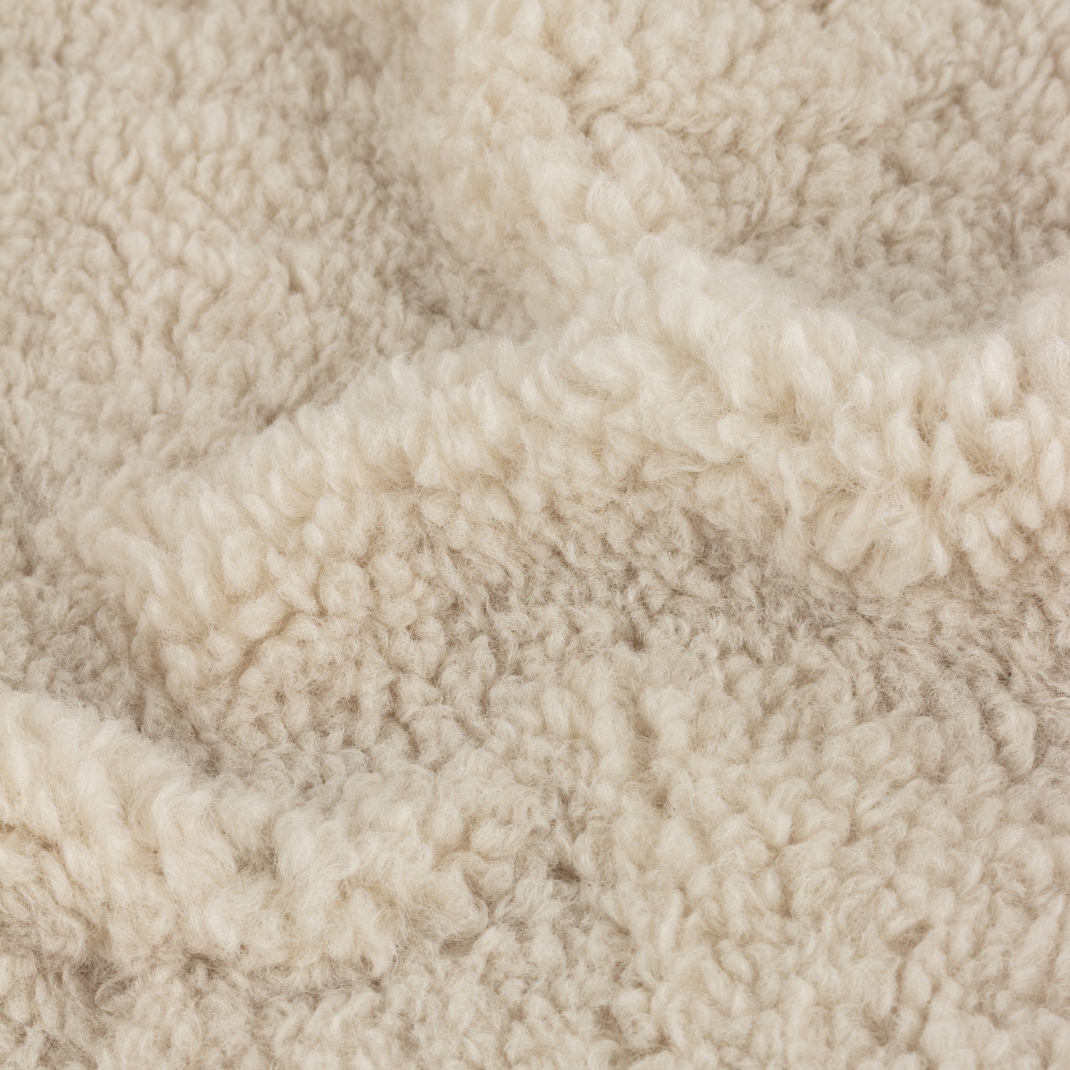 Olann Shearling Fleece 130cm x 180cm Throw Natural