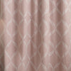 Paoletti Olivia Lattice Embroidered Ready Made Pencil Pleat Curtains Blush