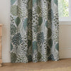 Wylder Ophelia Jacquard Floral Ready Made Blockout Curtains Thyme Mineral