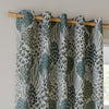 Wylder Nature Ophelia Floral Jacquard Ready Made Eyelet Blockout Curtains Thyme Mineral