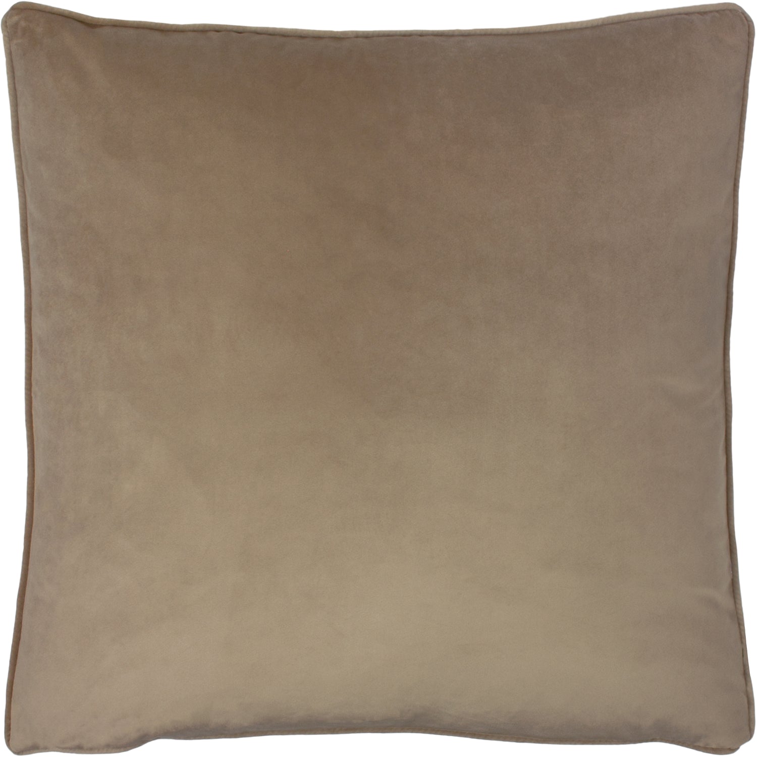 Opulence Soft Velvet Filled Cushion 55cm x 55cm Biscuit