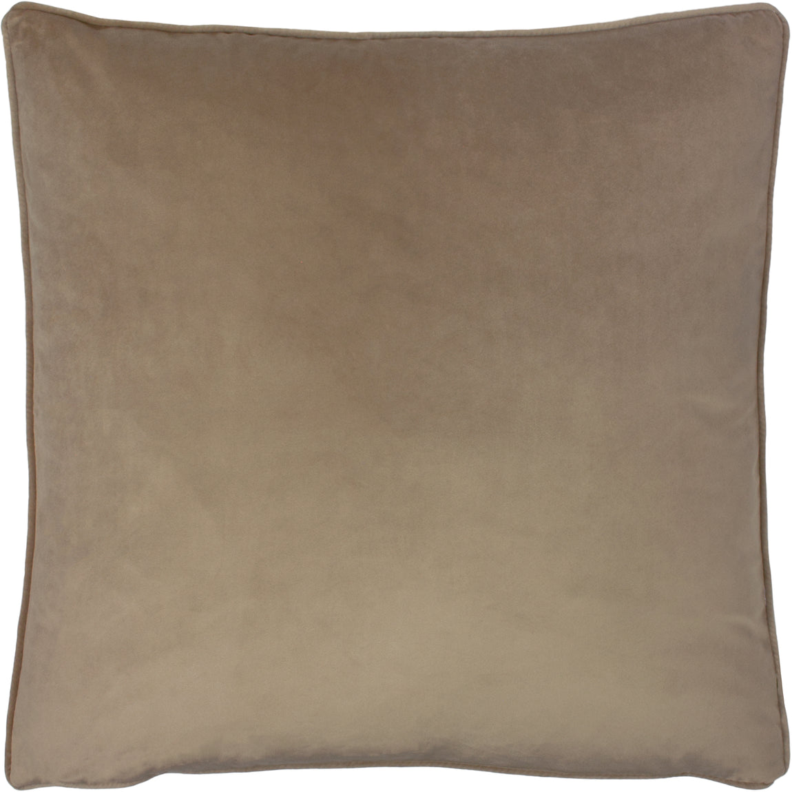 Opulence Soft Velvet Filled Cushion 55cm x 55cm Biscuit