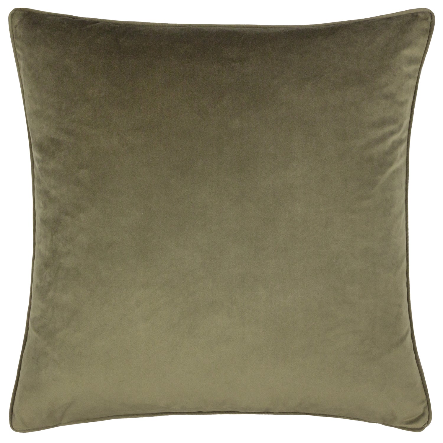 Opulence Soft Velvet Filled Cushion 55cm x 55cm Khaki