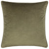 Opulence Soft Velvet Filled Cushion 55cm x 55cm Khaki
