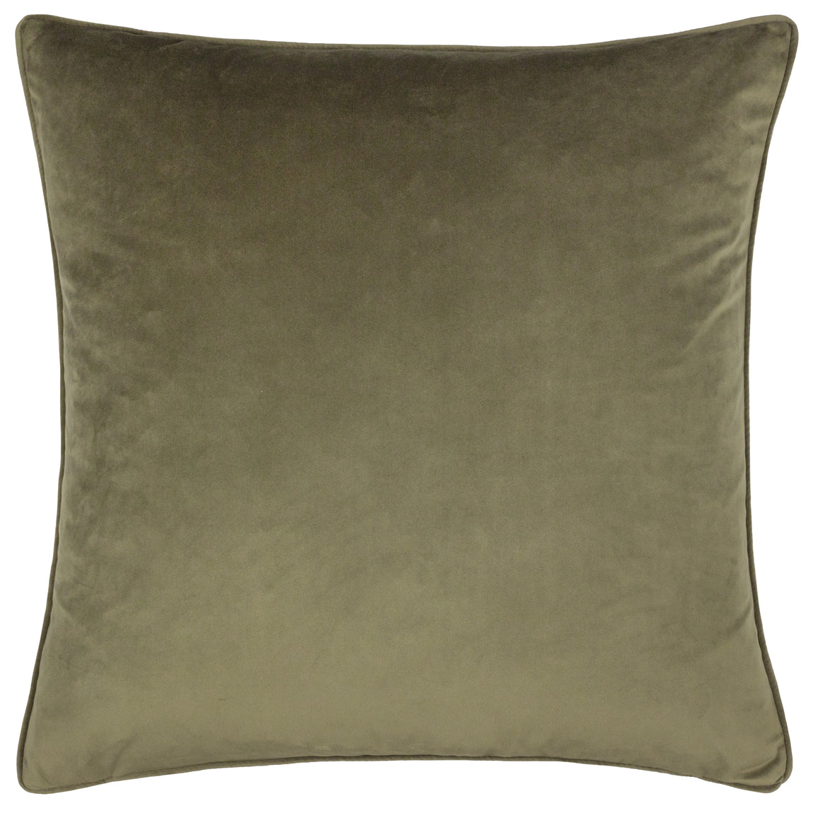 Opulence Soft Velvet Filled Cushion 55cm x 55cm Khaki