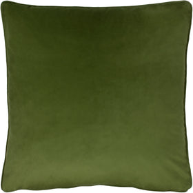 Opulence Soft Velvet Filled Cushion 55cm x 55cm Olive