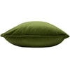 Opulence Soft Velvet Filled Cushion 55cm x 55cm Olive