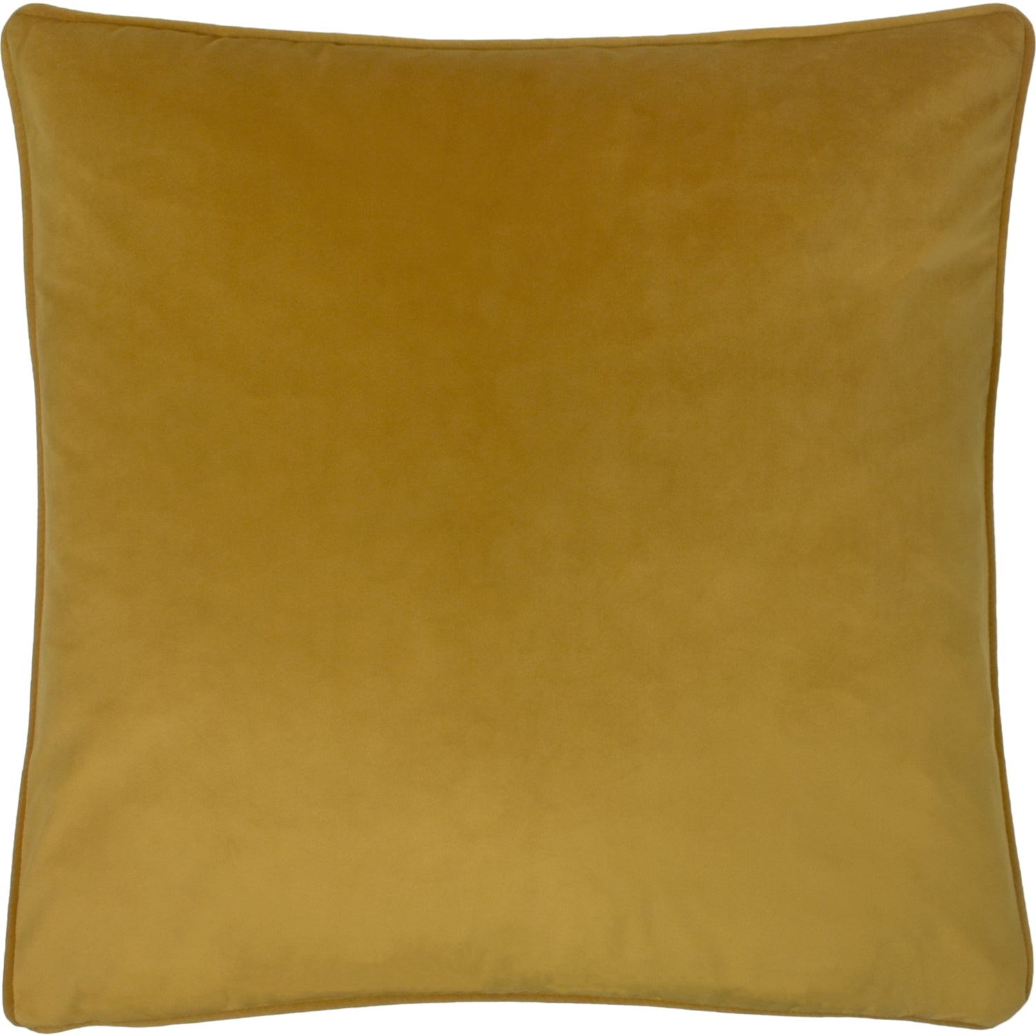 Opulence Soft Velvet Filled Cushion 55cm x 55cm Saffron