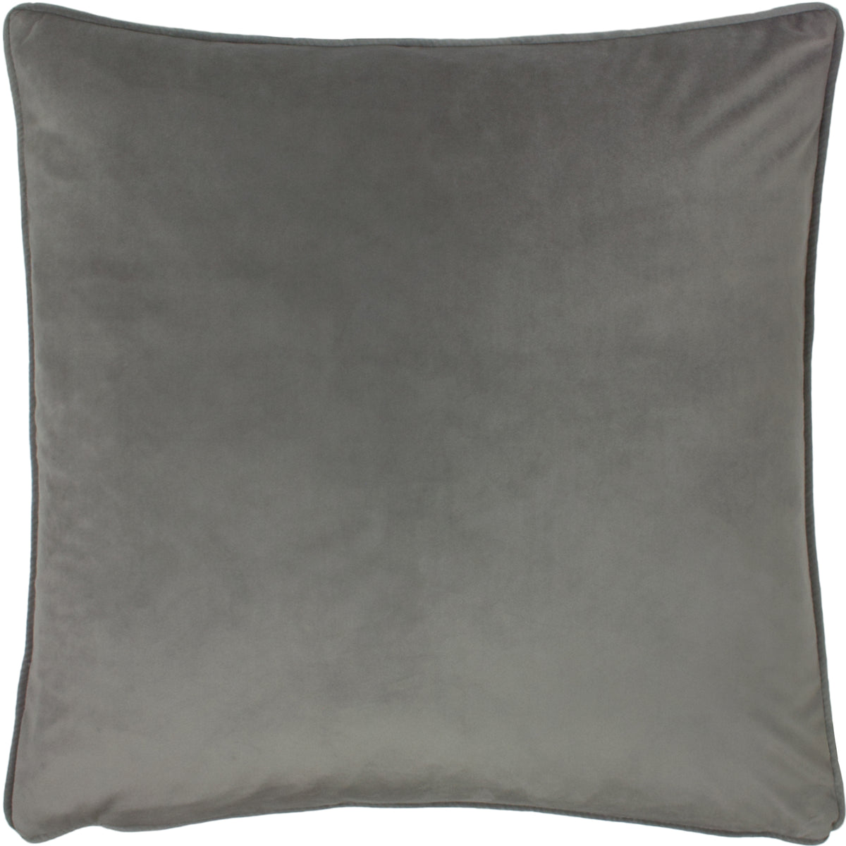 Opulence Soft Velvet Filled Cushion 55cm x 55cm Steel