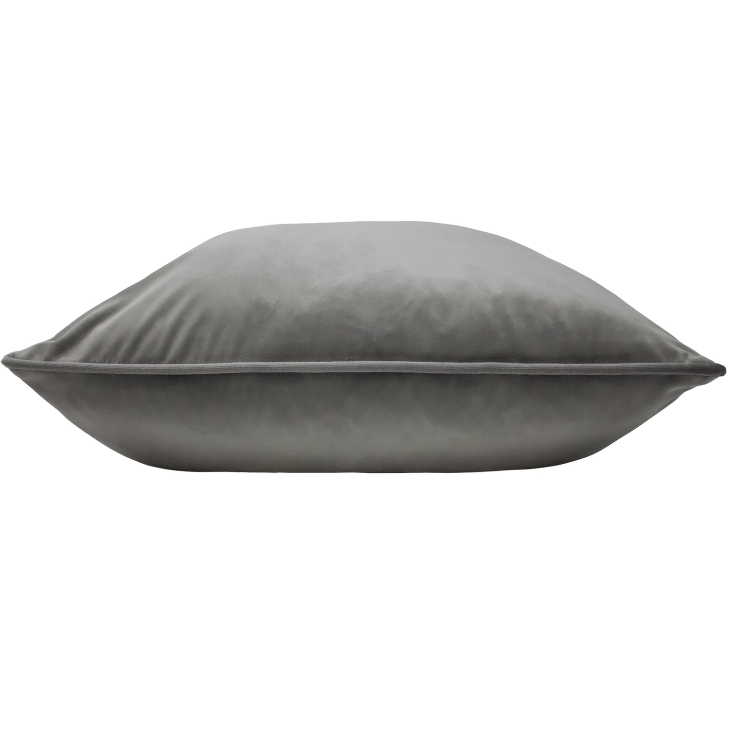 Opulence Soft Velvet Filled Cushion 55cm x 55cm Steel