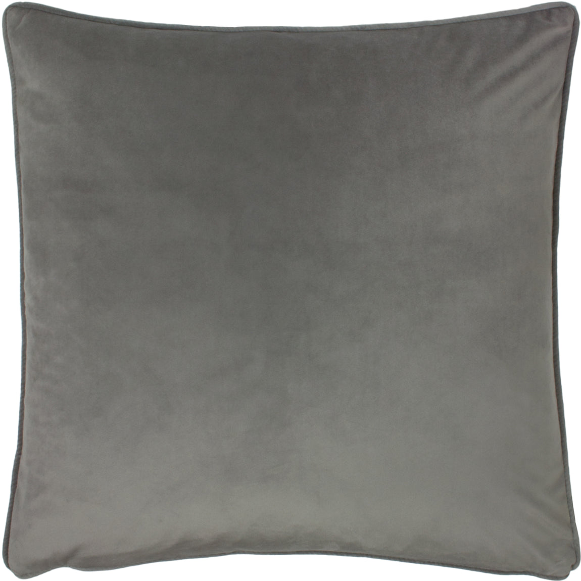 Opulence Soft Velvet Filled Cushion 55cm x 55cm Steel