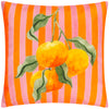 Oranges Striped Outdoor Filled Cushion 43cm x 43cm Orange