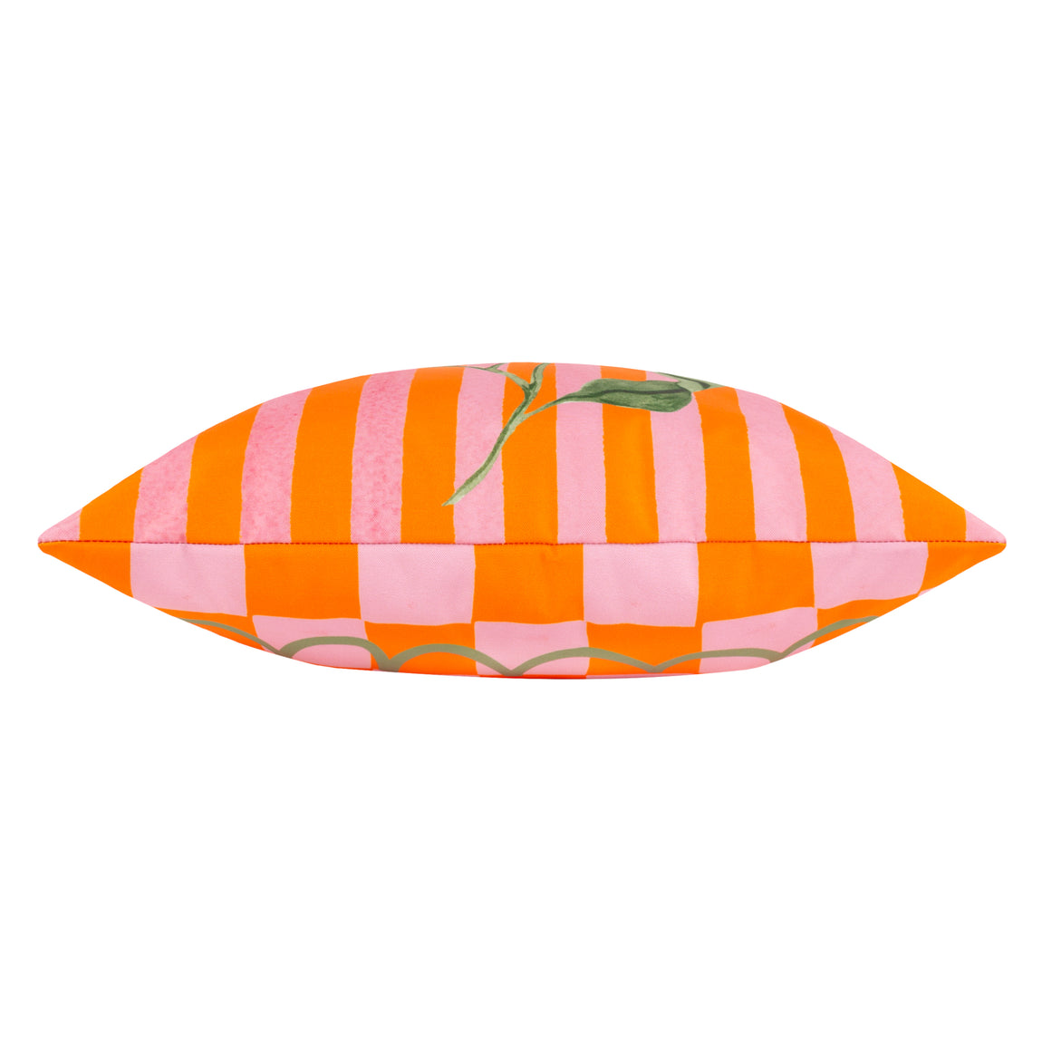 Oranges Striped Outdoor Filled Cushion 43cm x 43cm Orange
