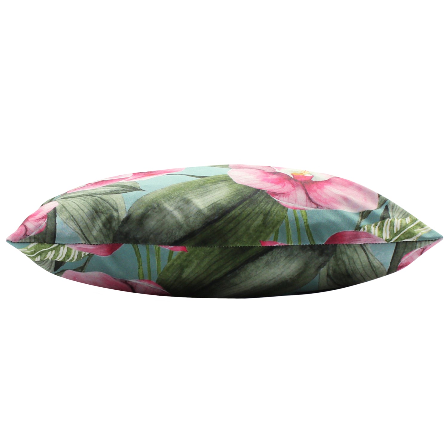 Orchids Outdoor Filled Cushion 43cm x 43cm Duck Egg