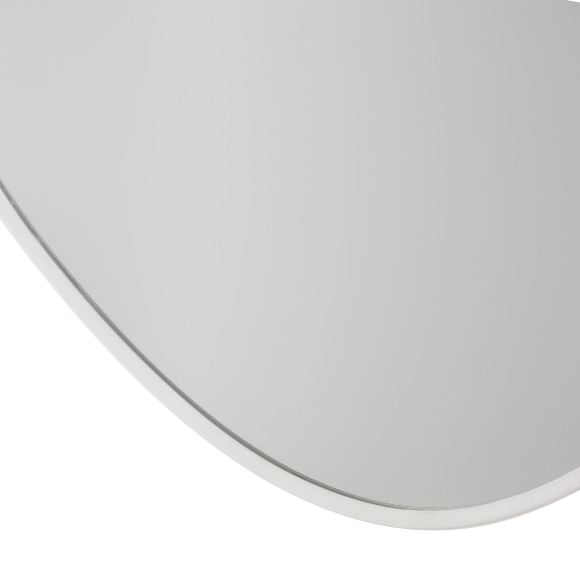 Organic Shaped Wall Mirror 50cm x 60cm Mirror Grey