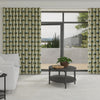Orla Kiely Rosebud Made to Measure Wave Curtain + FREE Track Powder Blue