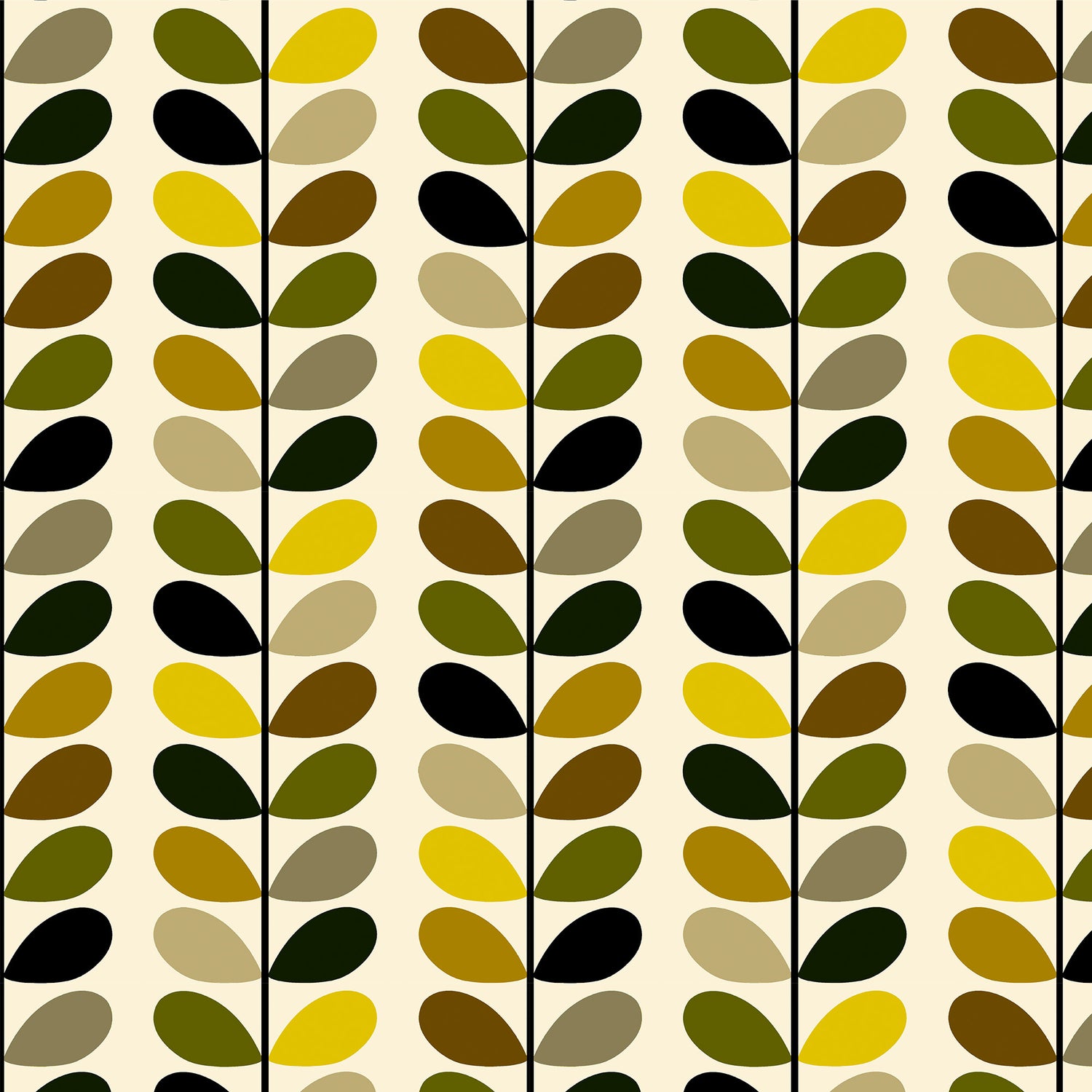 Orla Kiely Multi Stem Translucent Made to Measure Roller Blind Yellow