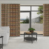 Orla Kiely Multi Stem Made to Measure Wave Curtain + FREE Track Pink Red