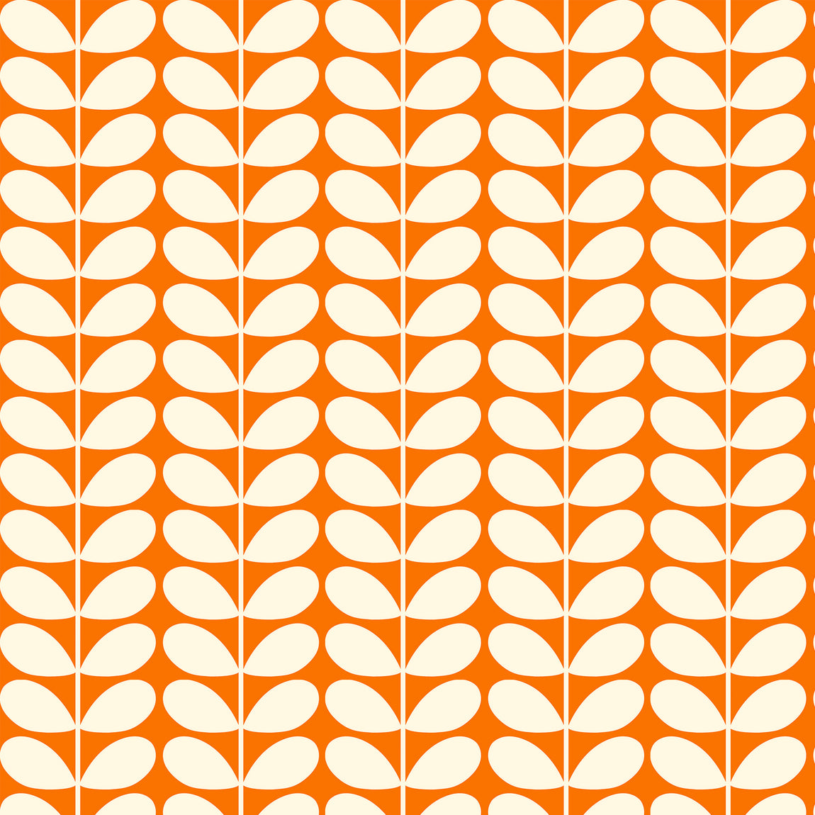 Orla Kiely Jumbo Solid Stem Made to Measure Curtain Tomato