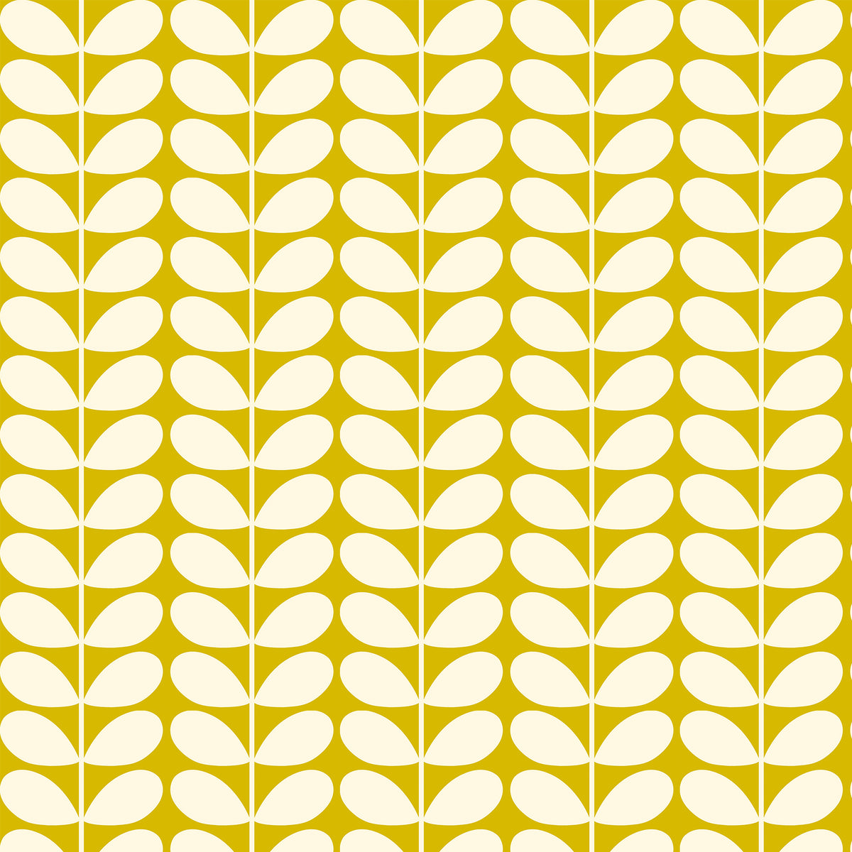 Orla Kiely Jumbo Solid Stem Made to Measure Curtain Yellow