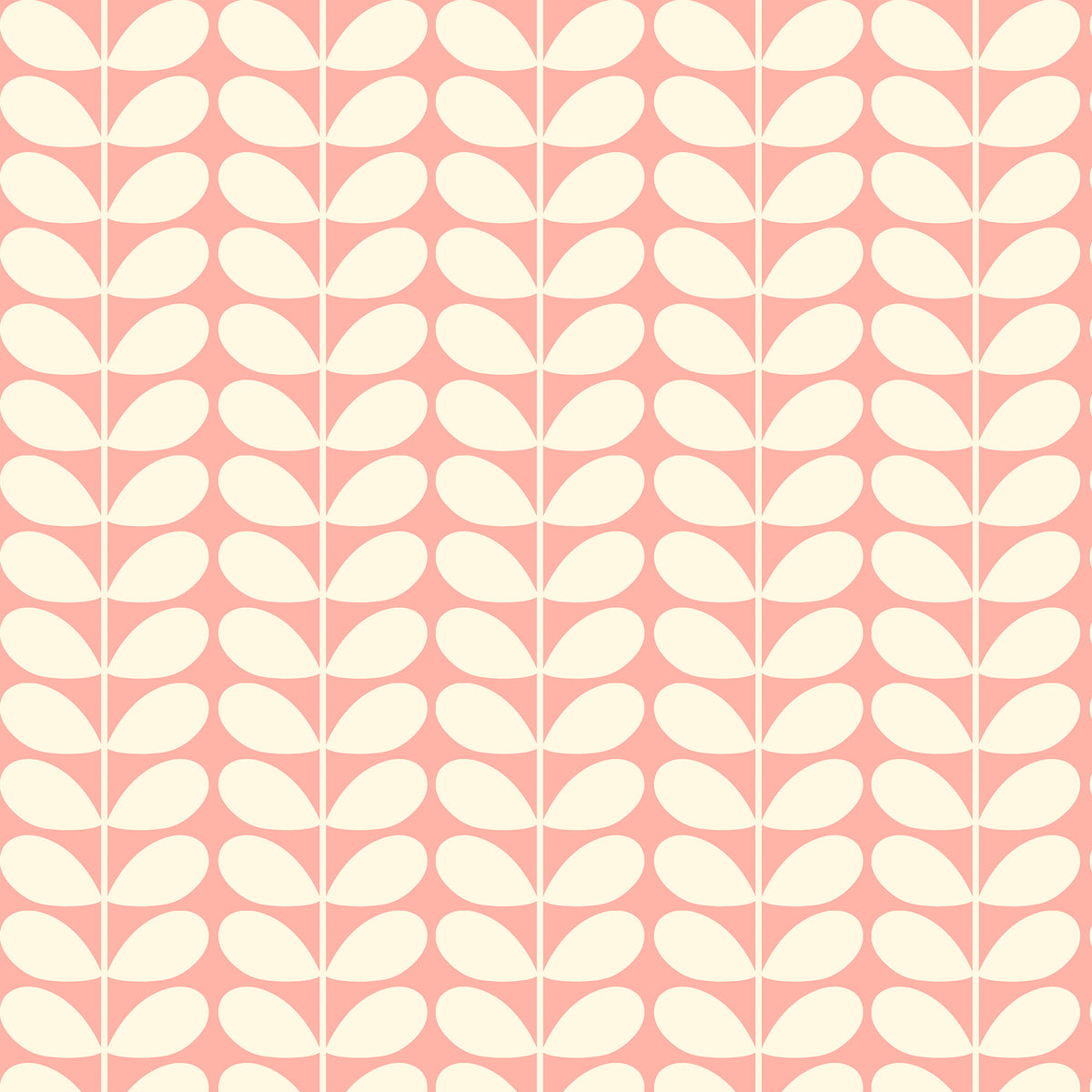 Orla Kiely Jumbo Solid Stem Made to Measure Curtain Pink