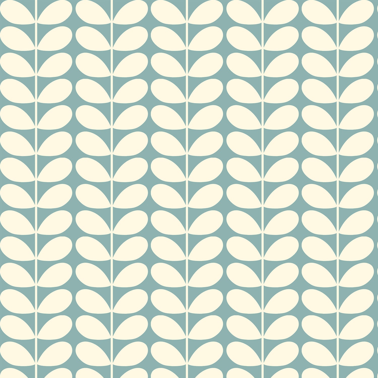 Orla Kiely Jumbo Solid Stem Made to Measure Curtain Duckegg