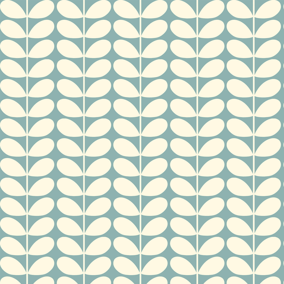 Orla Kiely Jumbo Solid Stem Made to Measure Curtain Duckegg