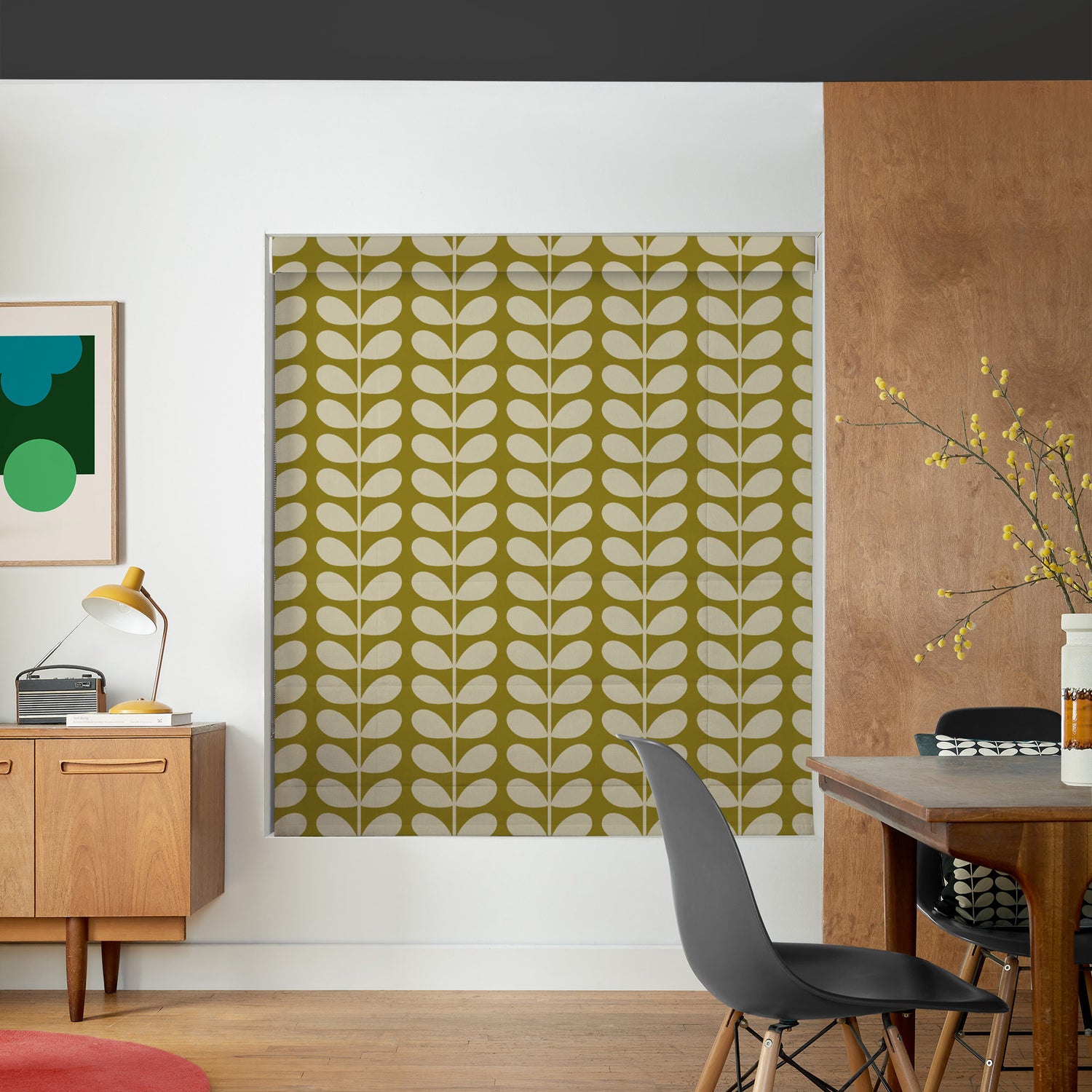 Orla Kiely Solid Stem Made to Measure Roman Blind Seagrass