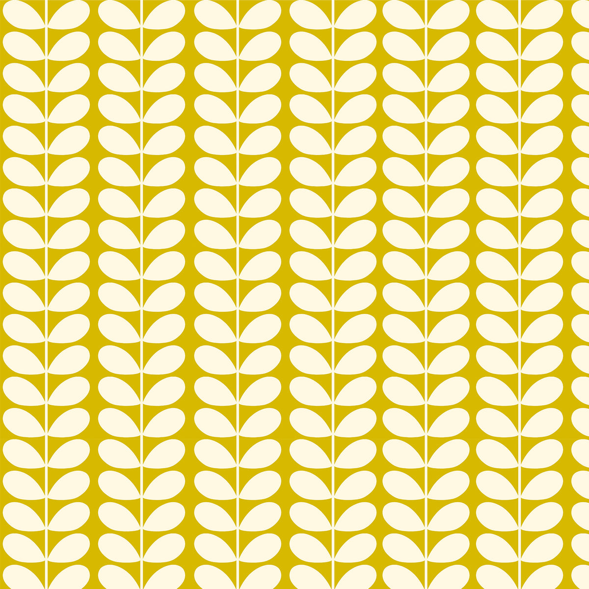 Orla Kiely Solid Stem Made to Measure Blackout Roller Blind Yellow