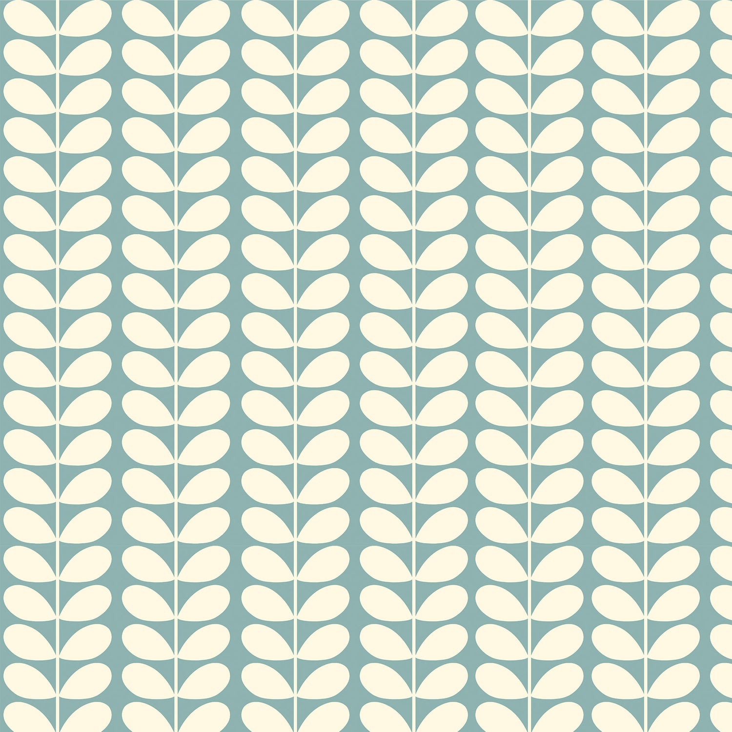 Orla Kiely Solid Stem Made to Measure Roman Blind Duckegg