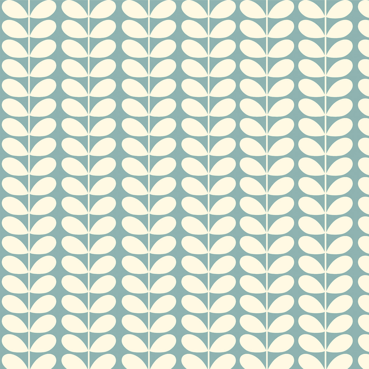 Orla Kiely Solid Stem Made to Measure Blackout Roller Blind Duckegg