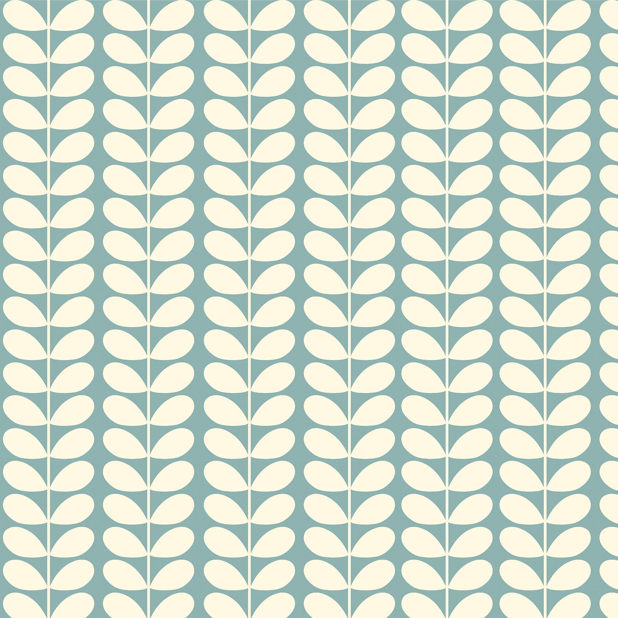 Orla Kiely Cut Stam Badkamerhanddoek Moss & Charcoal Orla Kiely Cut Stam Badkamerhanddoek Moss & Charcoal