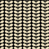 Orla Kiely Tiny Stem Made to Measure Curtain Black