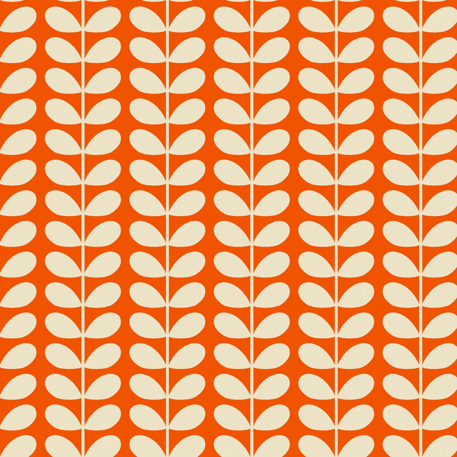 Orla Kiely Tiny Stem Made to Measure Curtain Tomato