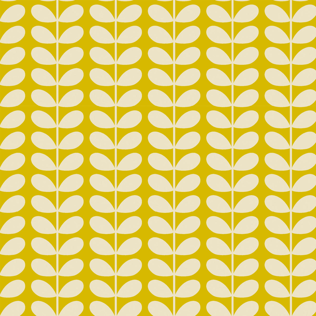 Orla Kiely Tiny Stem Made to Measure Curtain Yellow