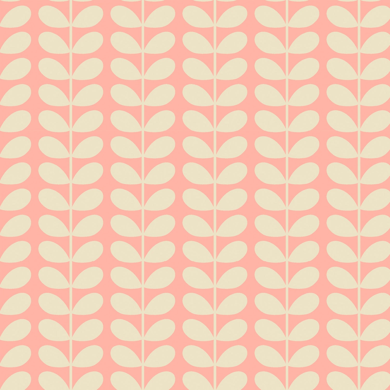 Orla Kiely Tiny Stem Made to Measure Curtain Pink