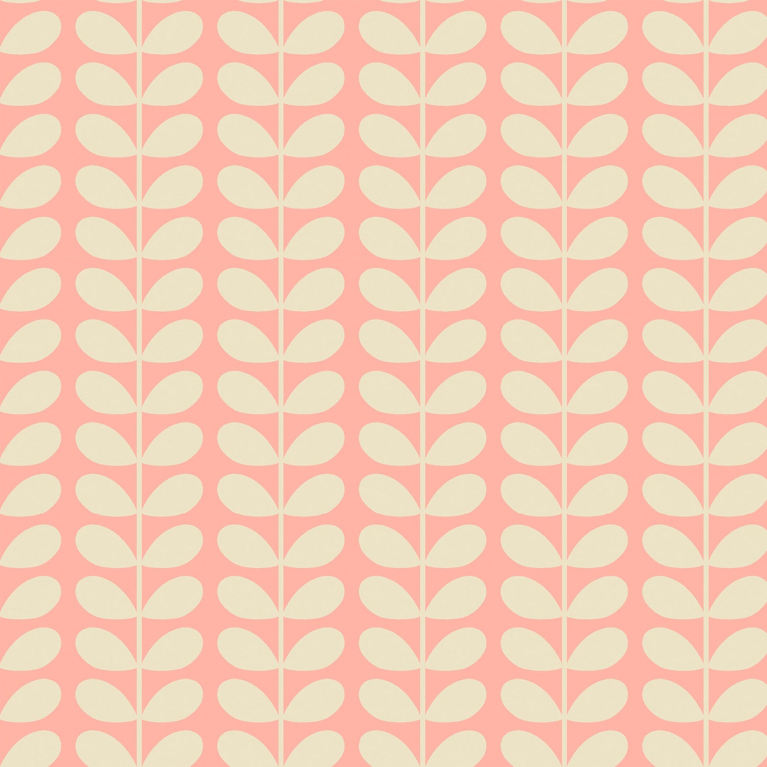Orla Kiely Tiny Stem Made to Measure Curtain Pink