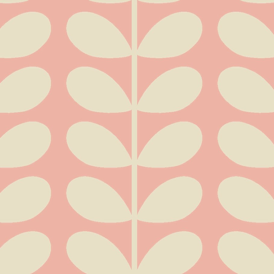 Orla Kiely Tiny Stem Made to Measure Wave Curtain + FREE Track Pink