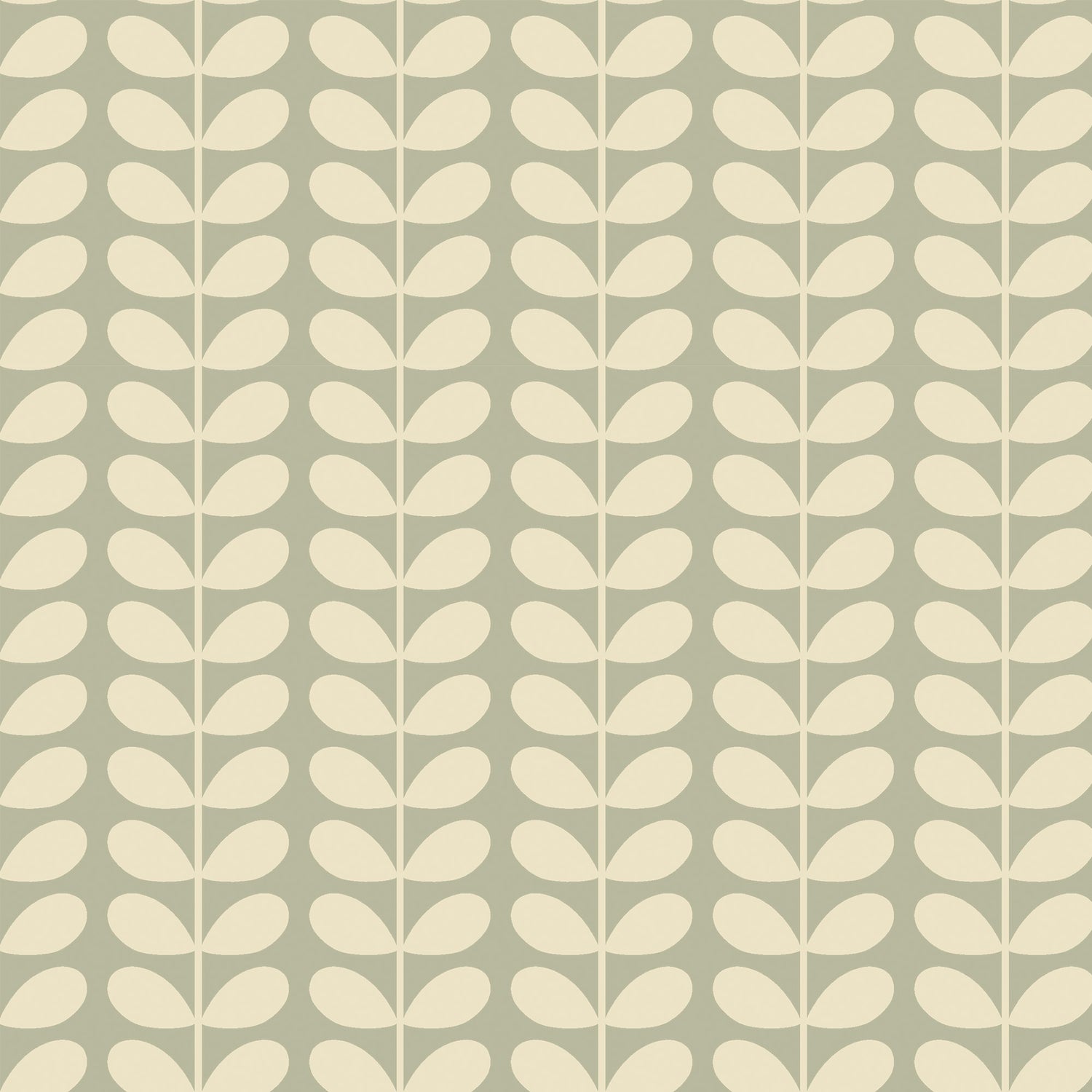 Orla Kiely Tiny Stem Made to Measure Curtain Pebble