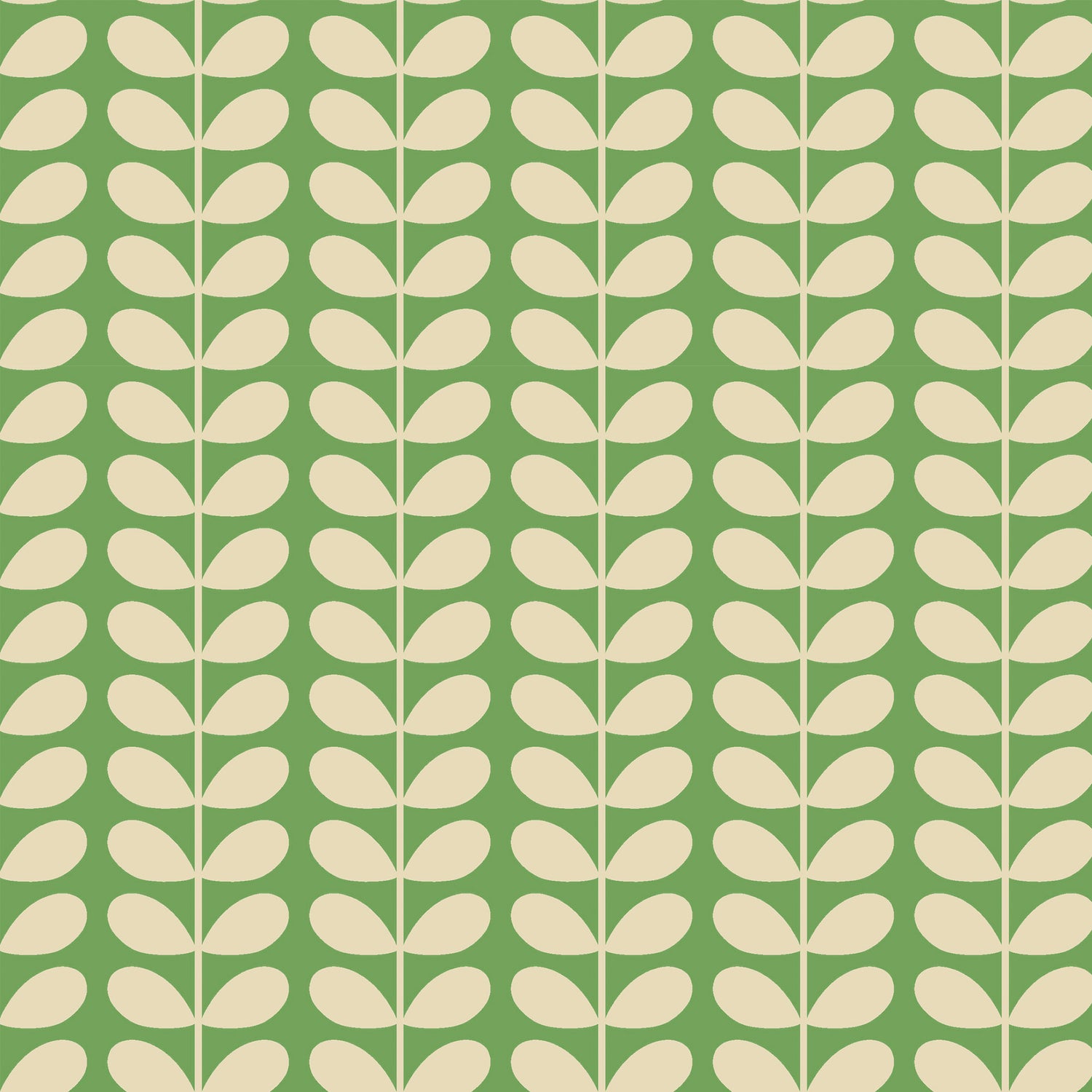 Orla Kiely Tiny Stem Made to Measure Roman Blind Green