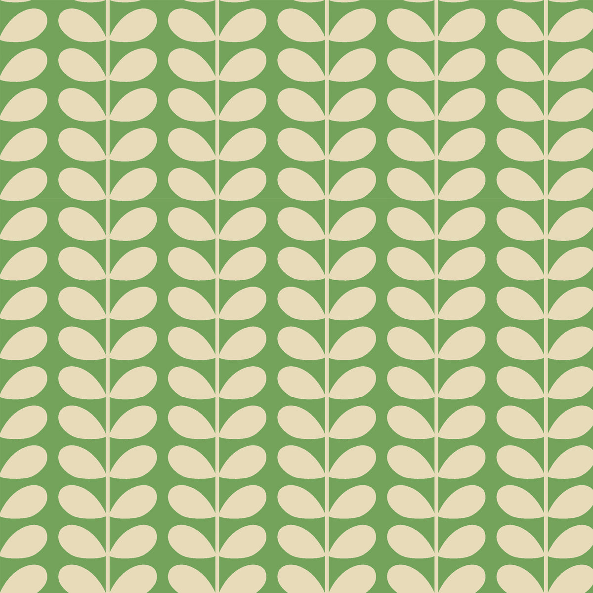 Orla Kiely Tiny Stem Made to Measure Blackout Roller Blind Green