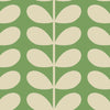 Orla Kiely Tiny Stem Made to Measure Wave Curtain + FREE Track Green