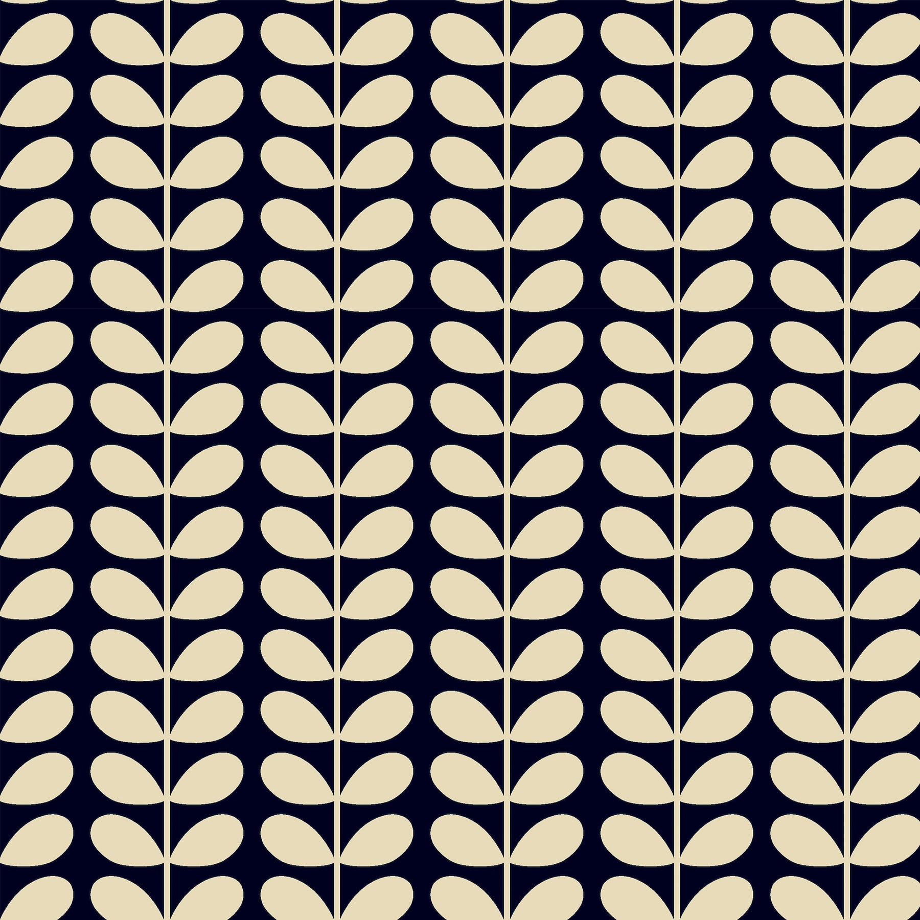 Orla Kiely Tiny Stem Made to Measure Roman Blind Whale