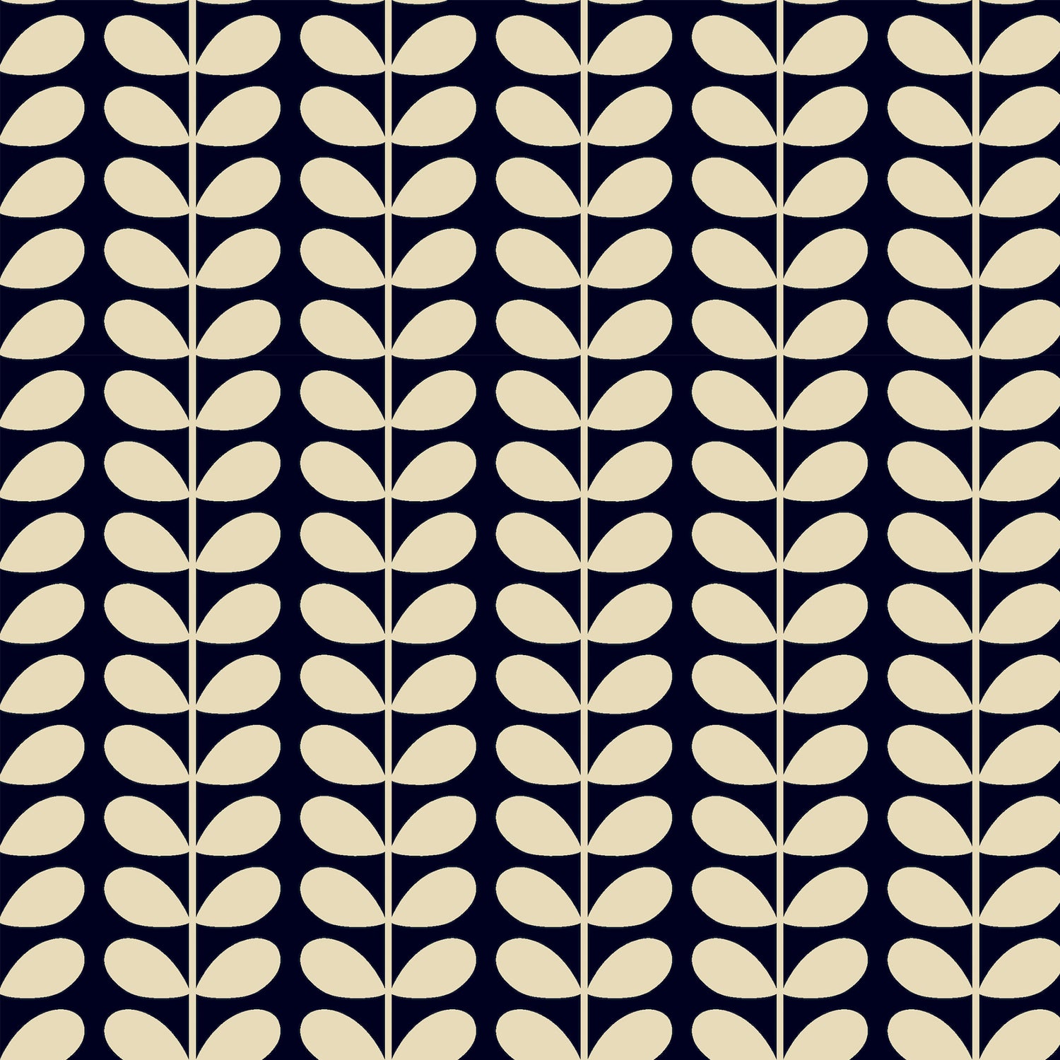 Orla Kiely Tiny Stem Made to Measure Blackout Roller Blind Whale
