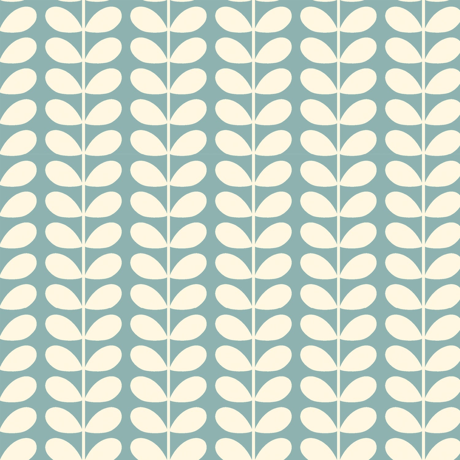 Orla Kiely Tiny Stem Made to Measure Curtain Duckegg