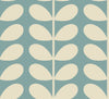 Orla Kiely Tiny Stem Made to Measure Wave Curtain + FREE Track Duckegg