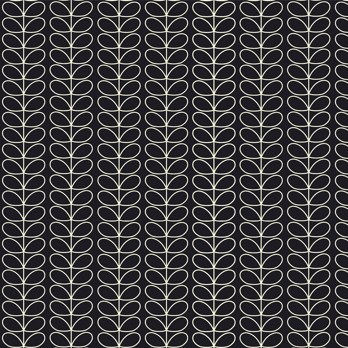 Orla Kiely Linear Stem Translucent Made to Measure Roller Blind Liquorice